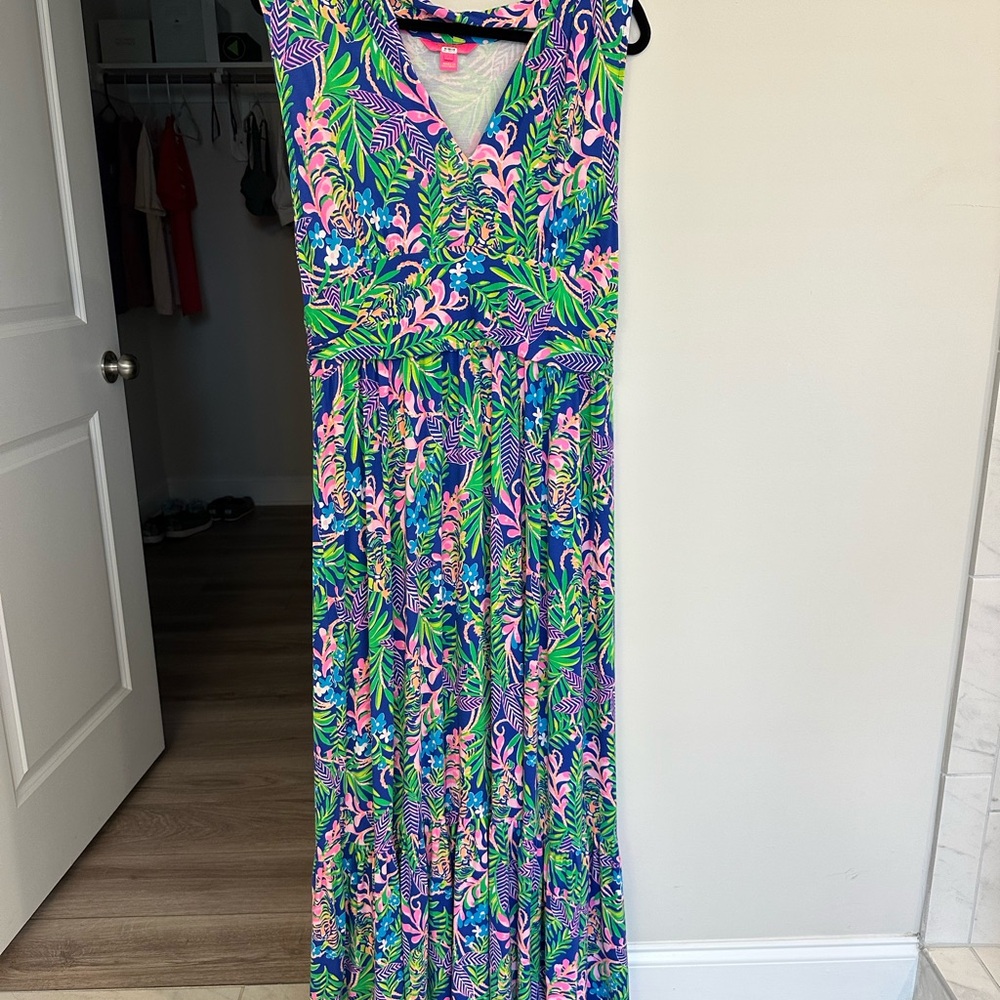 Lilly Pulitzer Maxi Dress - Blue, Green, Pink